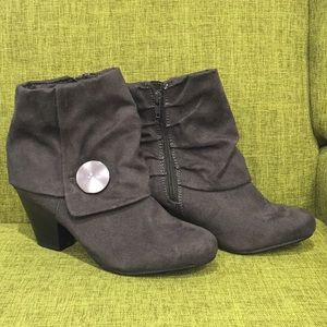 Covington charcoal grey booties